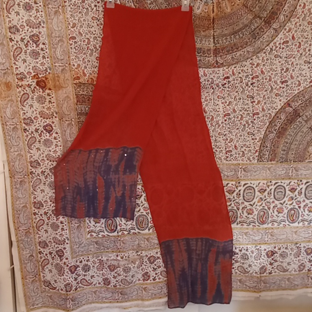 Rust And Purple Tye Dyed Tunic  M - Picture 9 of 9